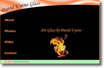 Screen shot of David Uyeno Glass website
